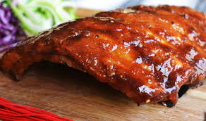 Oven Baked BBQ Ribs with Roasted Strawberry BBQ Sauce